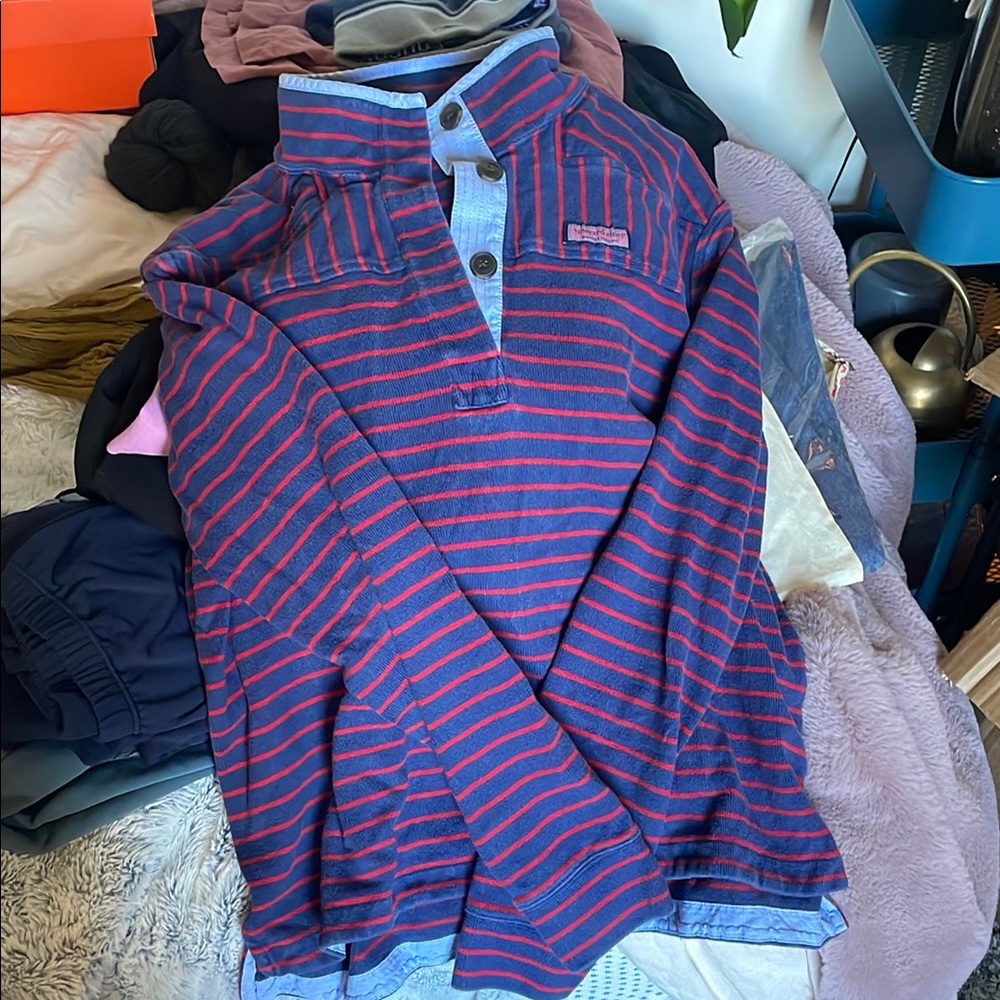 Striped Long Sleeve Polo Shirt